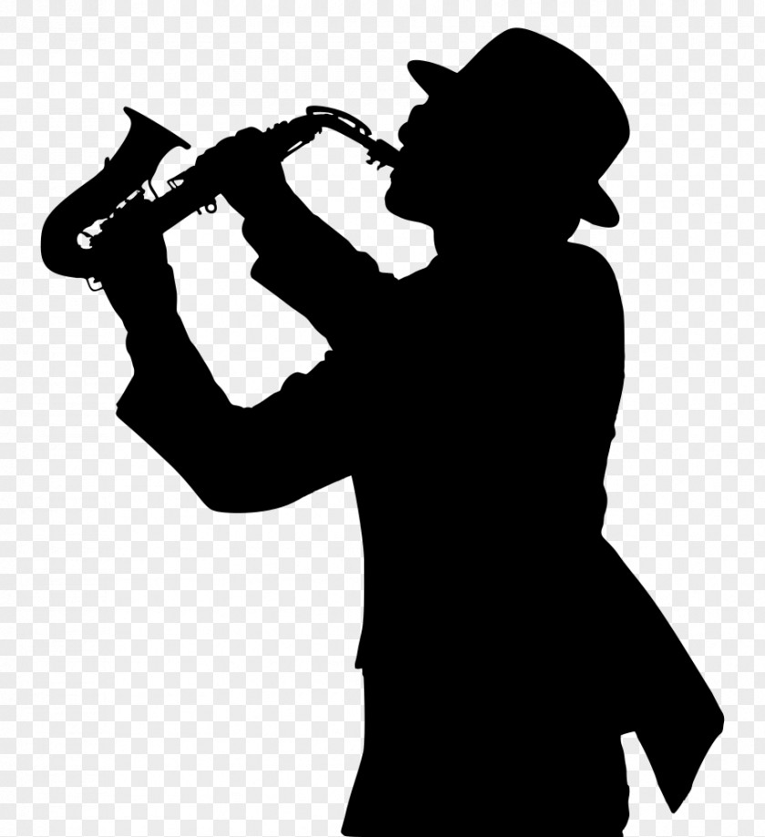 Silhouettes Saxophone Trumpeter Silhouette Jazz Musical Instruments PNG