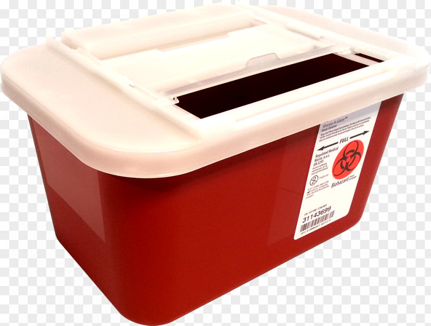 Container Sharps Waste Plastic Box Medical Rubbish Bins & Paper Baskets PNG