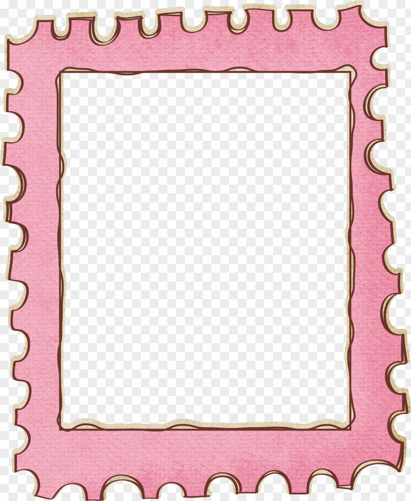 Cute Stamps Border Postage Stamp Picture Frame Wallpaper PNG