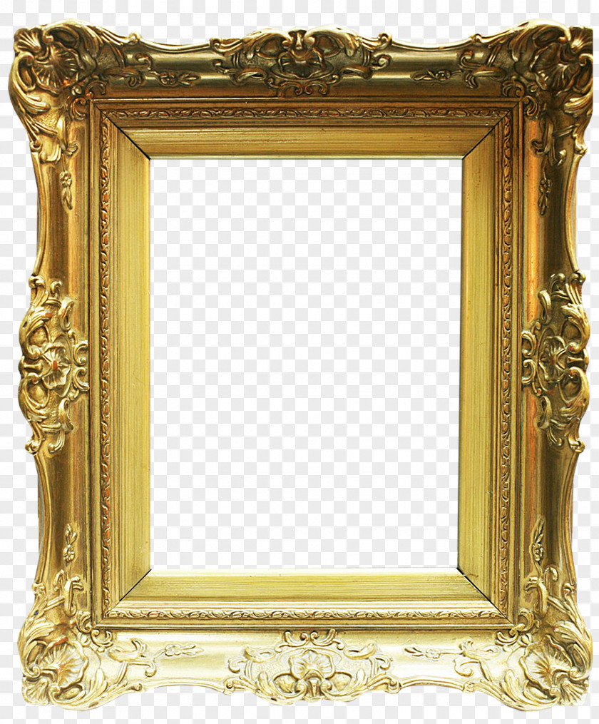 Golden Frame Picture Frames Raster Graphics Painting Rigid Clip Art PNG
