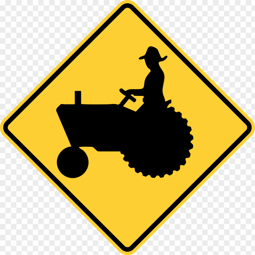 Sign Board Warning Tractor Traffic Vehicle PNG