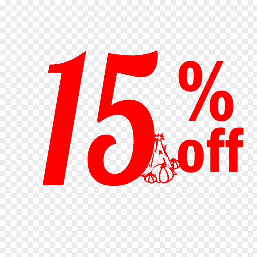 Thanksgiving Sale 15% Off Discount Tag. PNG