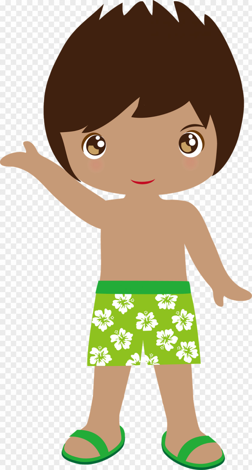 Child Hawaiian Luau Clip Art PNG