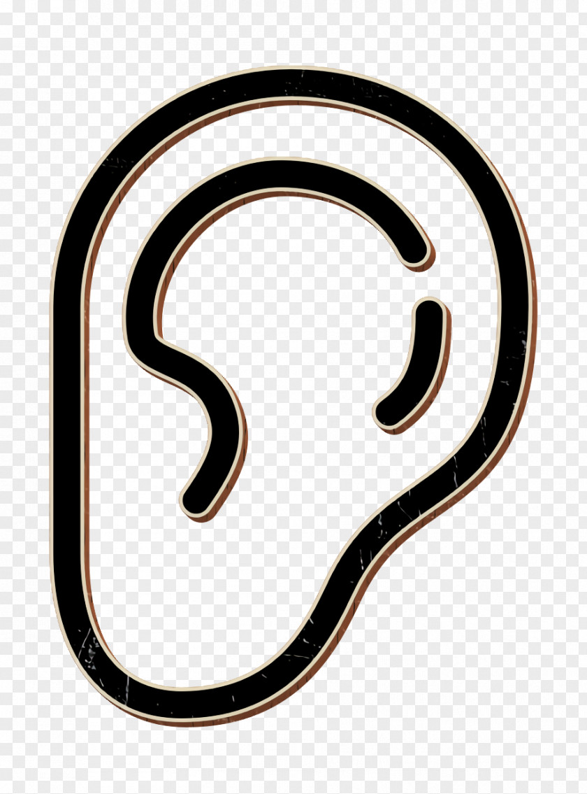 Ear Icon Human Body Outline Hear PNG