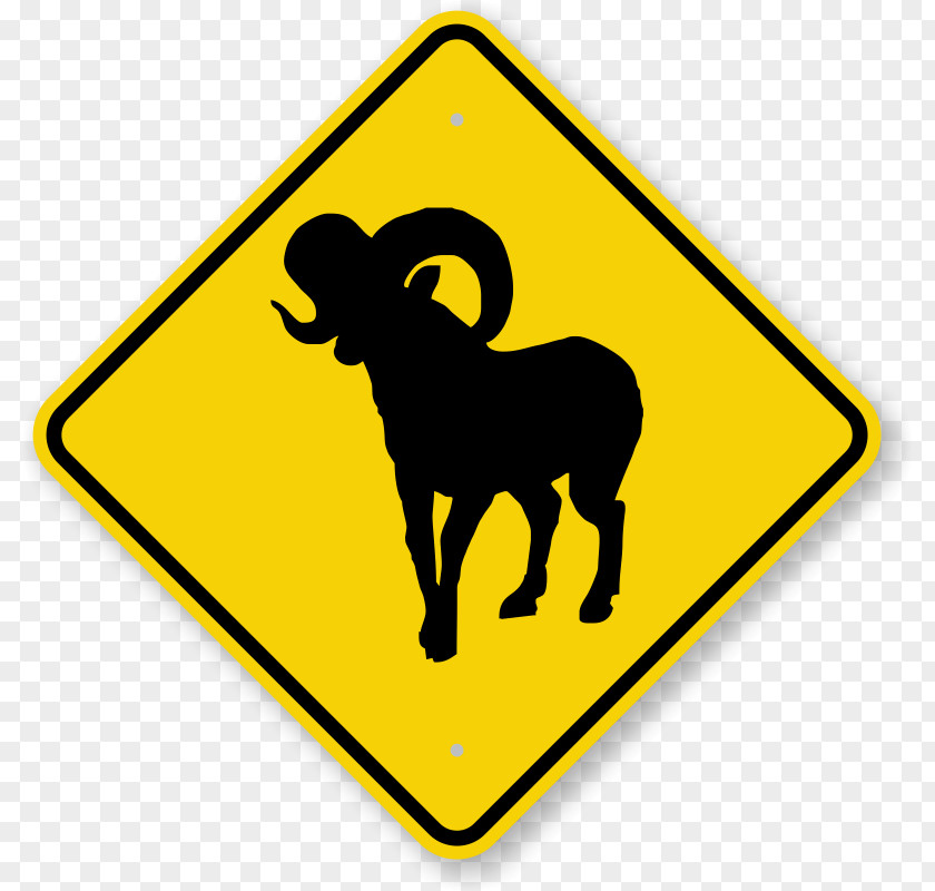 Ewe Traffic Sign Warning Road Clip Art PNG