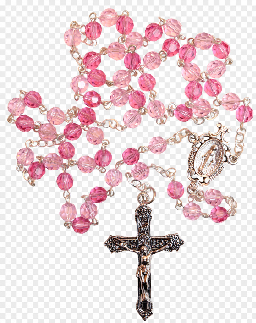 Rosary Prayer Beads Lord's Christian Cross PNG