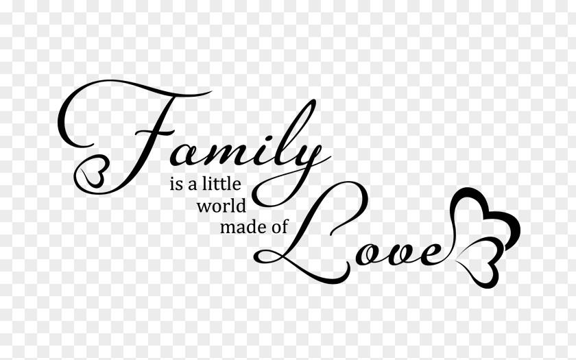I Love My Family Wall Decal Nursery Living Room Bedroom Idea PNG