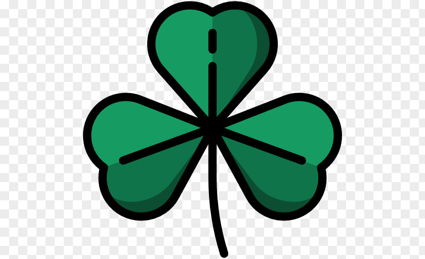 Leaf Green Shamrock Line Clip Art PNG