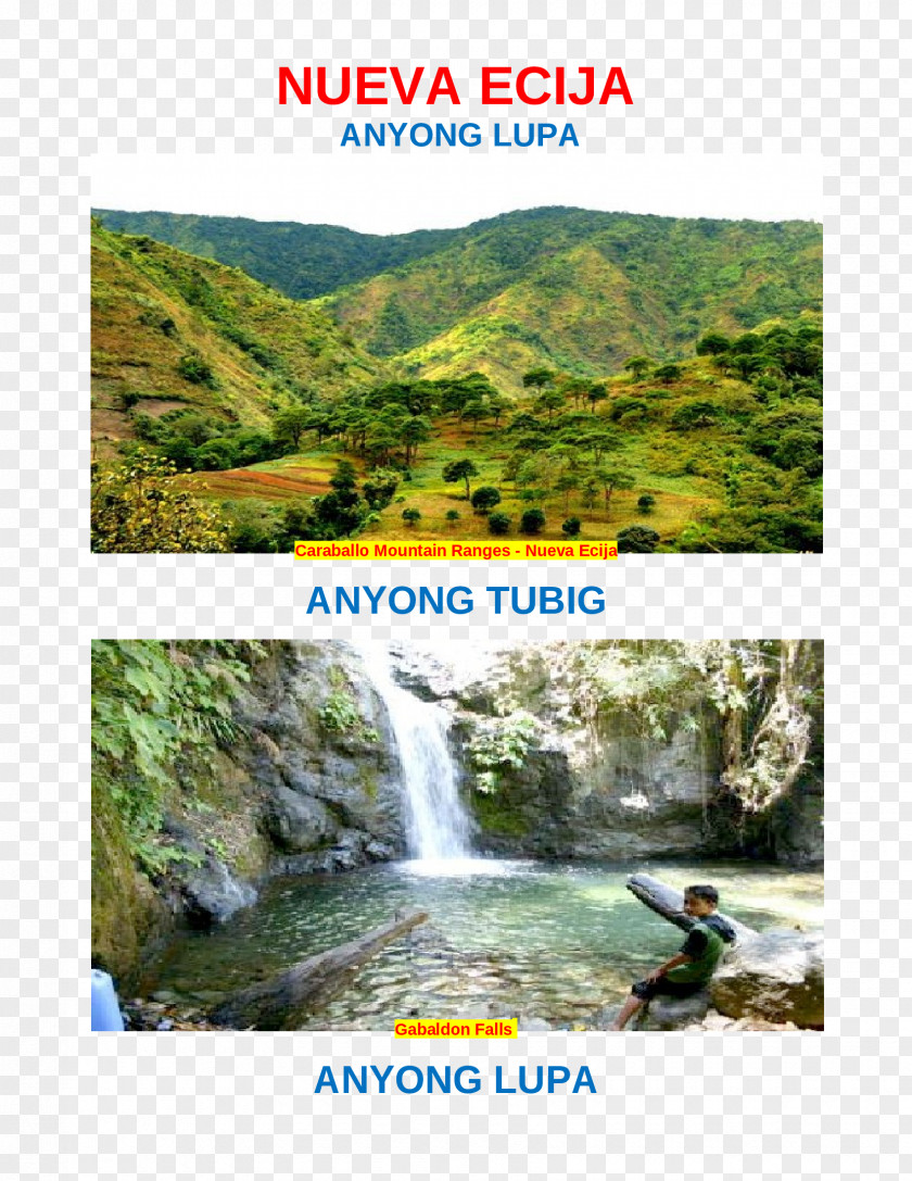 Mountain Waterfalls Body Of Water Nueva Ecija Landform Waterfall Caraballo Mountains PNG