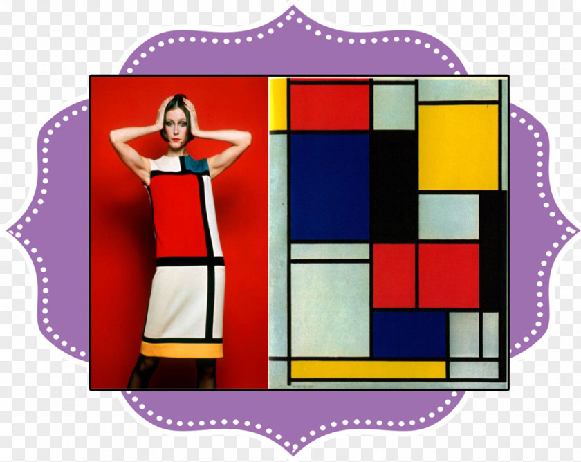 Painting The Mondrian Collection Of Yves Saint Laurent Fashion Artist PNG