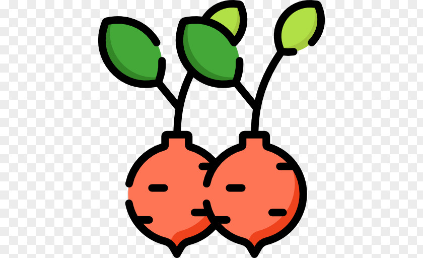 Radish Line Leaf Clip Art PNG