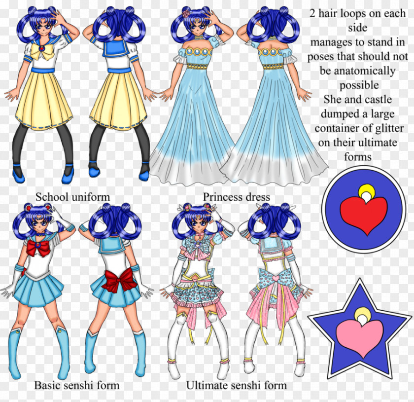 Sailor Moon Senshi Costume Design Uniform Clip Art PNG