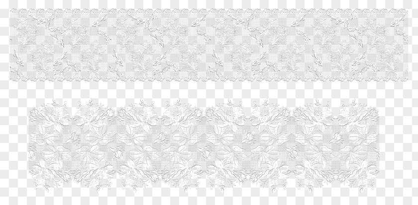 White Lace Textile Vignette Clip Art PNG