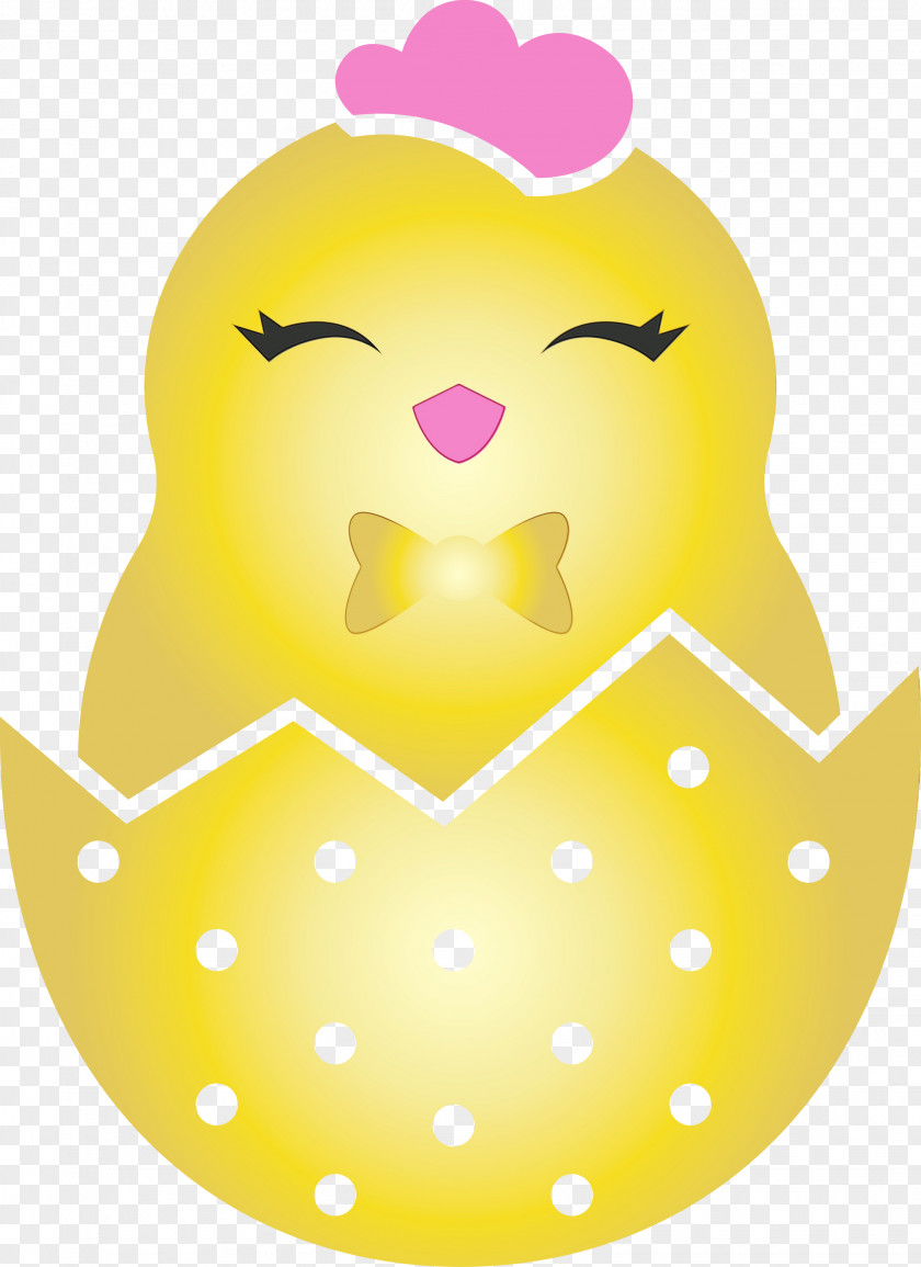 Yellow Pattern Smile PNG