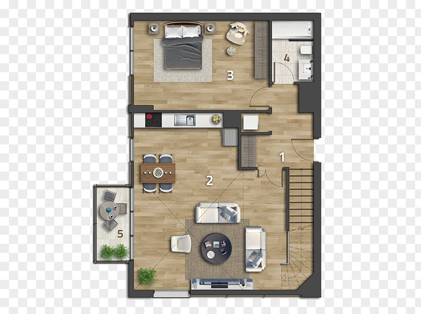 Apartment Floor Plan Kế Hoạch Kitchen Loft PNG