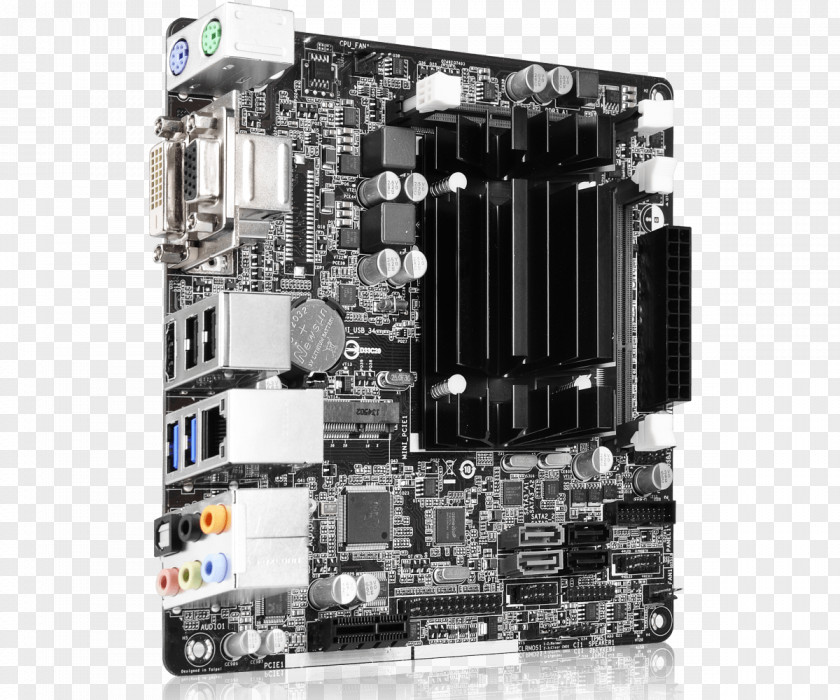 Computer Graphics Cards & Video Adapters Motherboard Central Processing Unit Mini-ITX ASRock Q1900-ITX PNG