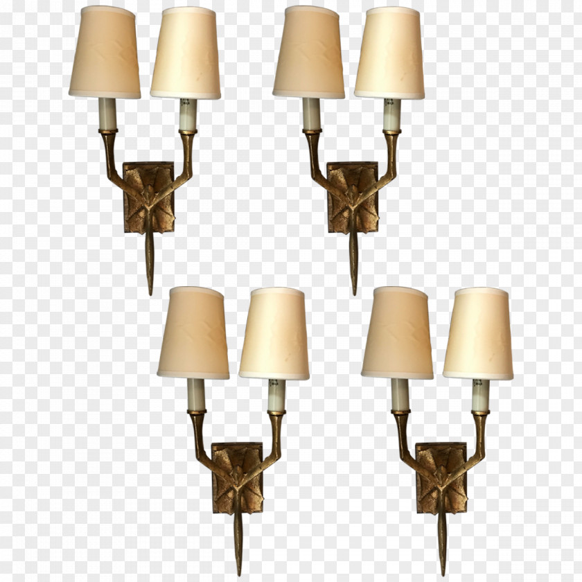 Gold Wall Sconce Light Fixture PNG