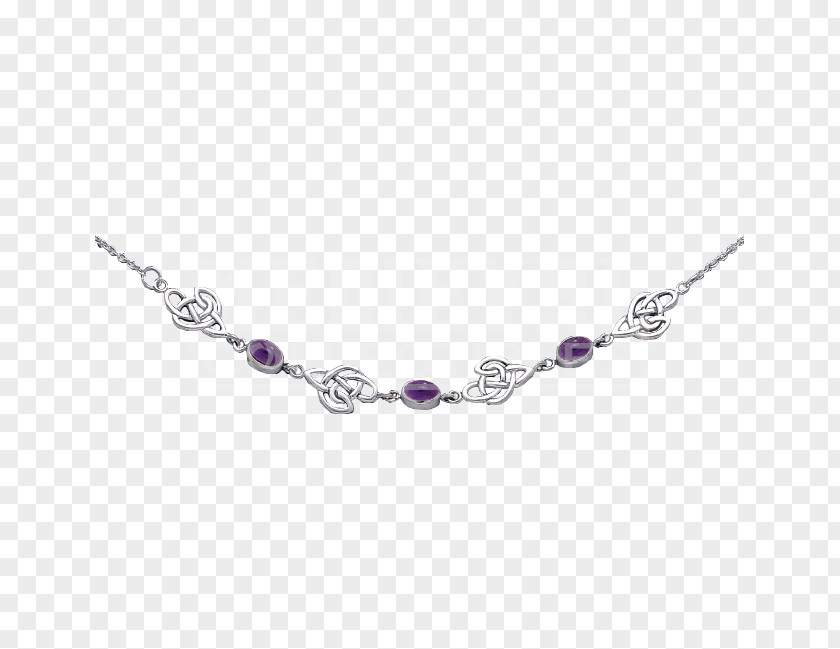 Infinity Gems Amethyst Bracelet Necklace Body Jewellery PNG