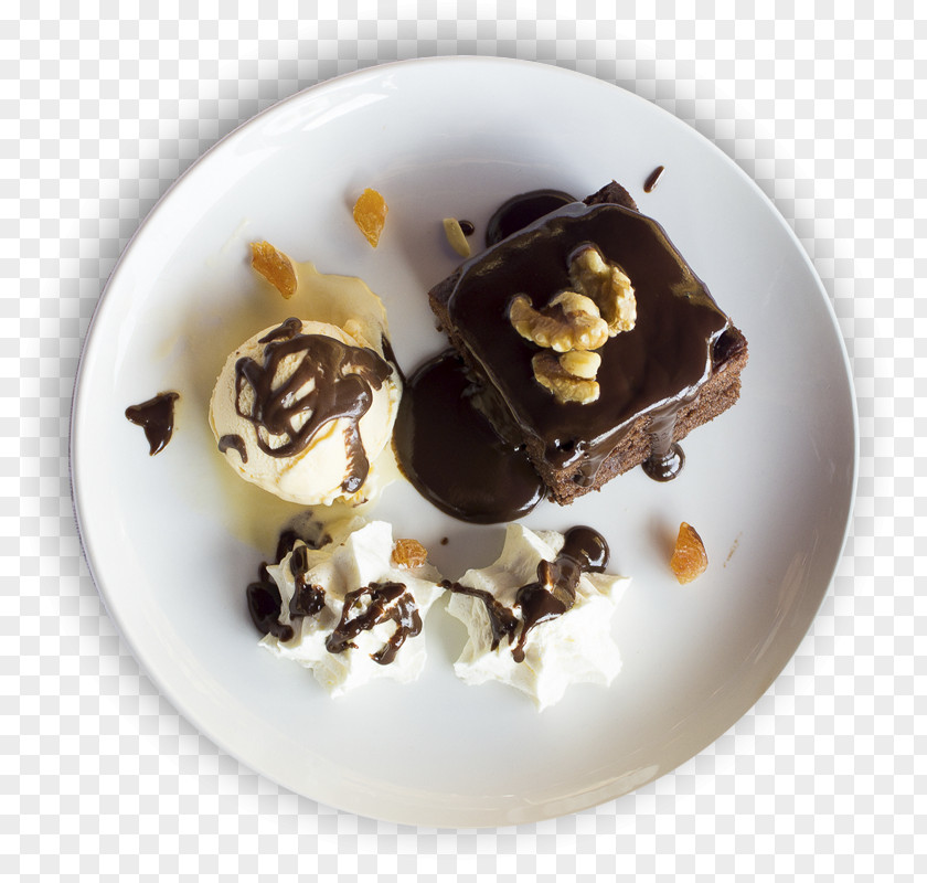 Ice Cream Dame Blanche Praline Chocolate Syrup PNG