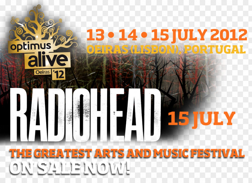 Radiohead NOS Alive Logo Comunicações Brand Font PNG