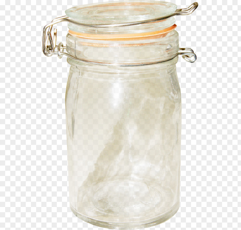 Simple Glass Bottle Mason Jar Clip Art PNG