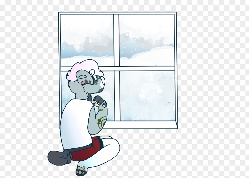 Snowing Day Window Illustration Cartoon Design Sporting Goods PNG