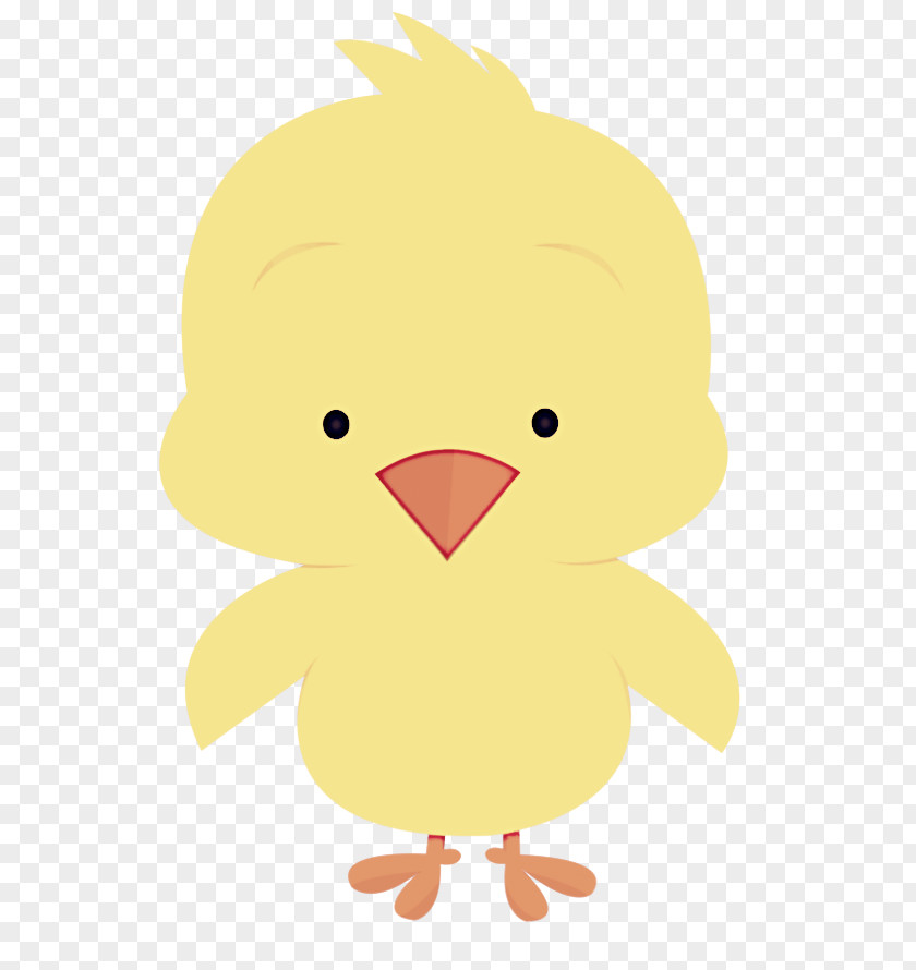 Yellow Cartoon Bird Beak Chicken PNG