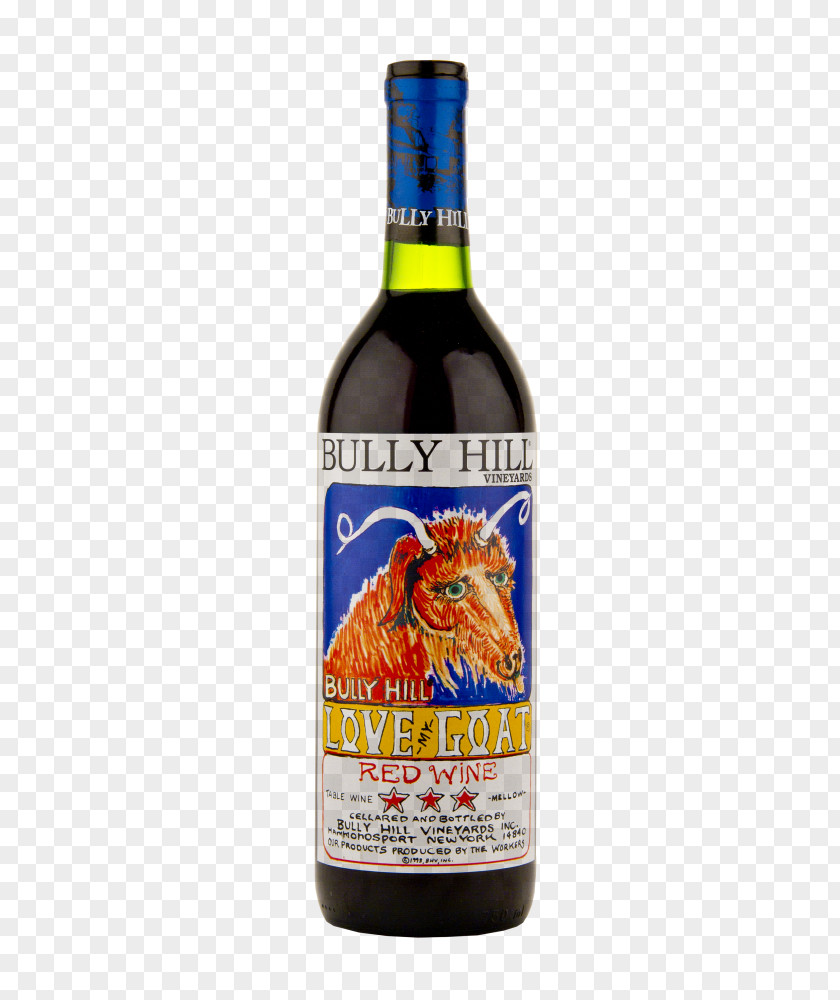 Goat Cart Michigan Bully Hill Vineyards Red Wine Liqueur Liquor PNG