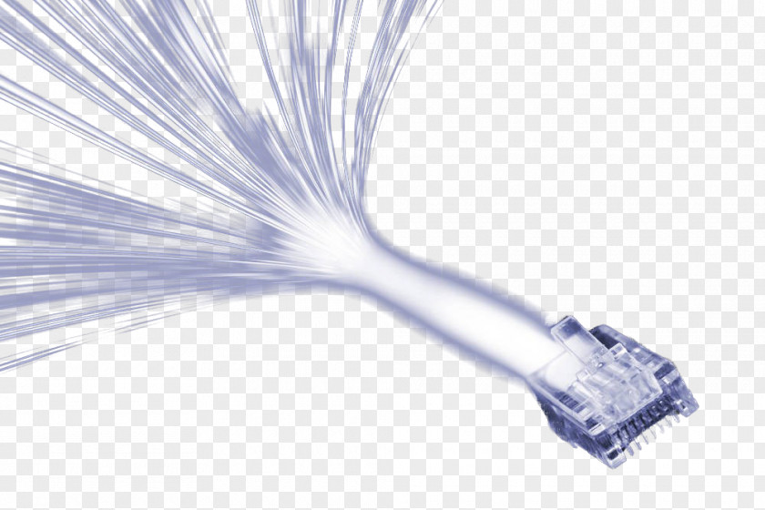 Light Speed Curve Of Blue Fiber Optic Connector Angle PNG