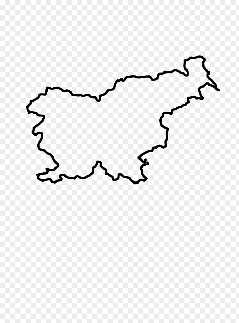 Slovenia Vector Map Drawing Clip Art PNG