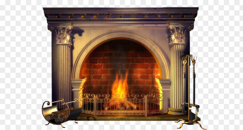 Stove Fireplace Mantel Hearth Insert PNG