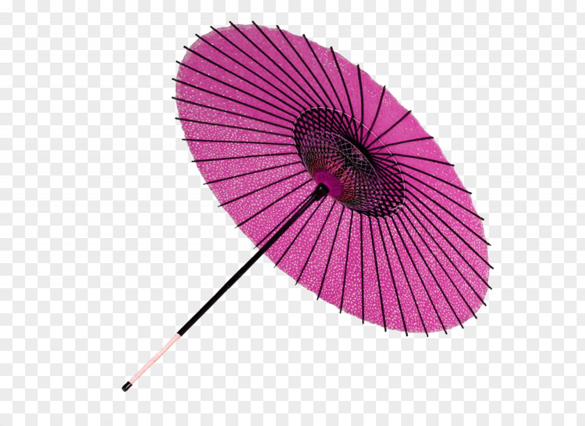 Purple Chinese Wind Umbrella Decorative Pattern Japan Oil-paper Ombrelle PNG
