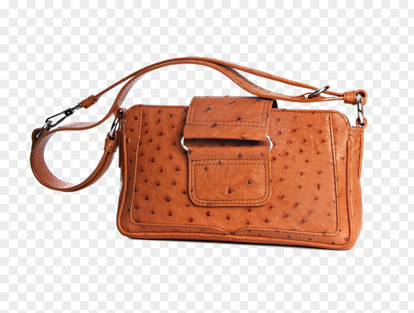 Bag Handbag Leather Brown Caramel Color Strap PNG