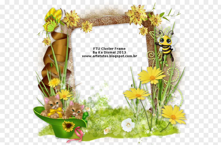 Insect Floral Design Picture Frames Pollinator PNG