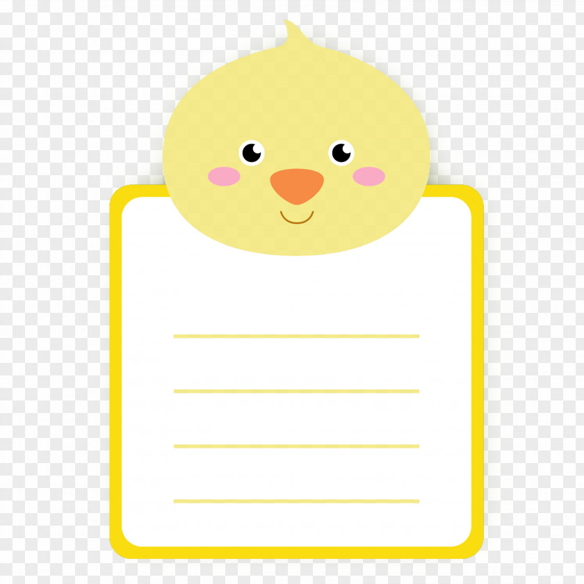 Meng Stay Yellow Chick Picture Message Card Chicken Clip Art PNG