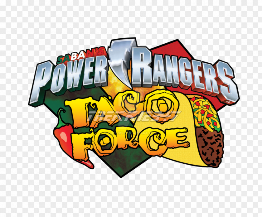 Powerforce Insignia Taco Burrito Quesadilla Power Rangers Zord PNG