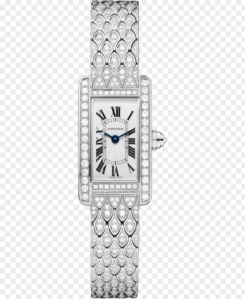 Span And Div Cartier Tank Watch Colored Gold PNG
