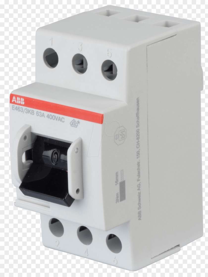 Circuit Breaker Electrical Switches Hauptschalter DIN Rail ABB Group PNG
