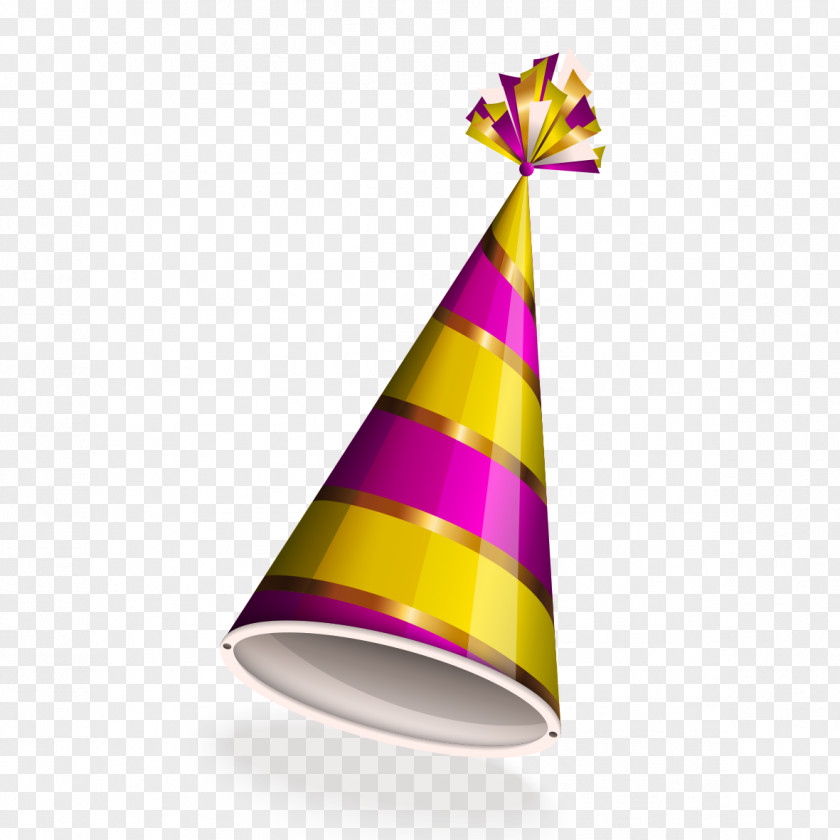 Colorful Graphics Hat Party Purple Triangle Pattern PNG