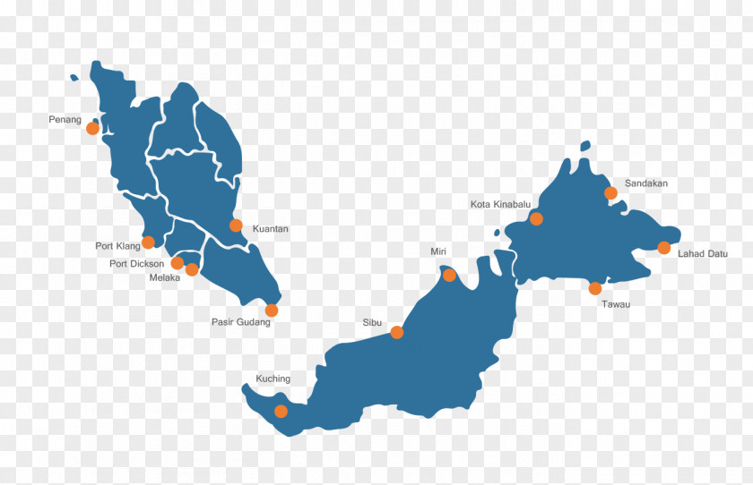 Map Malaysia Vector PNG
