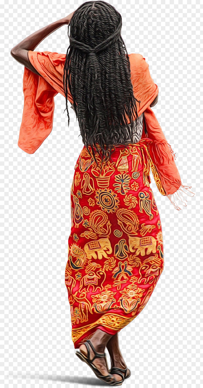 Textile Visual Arts Orange PNG