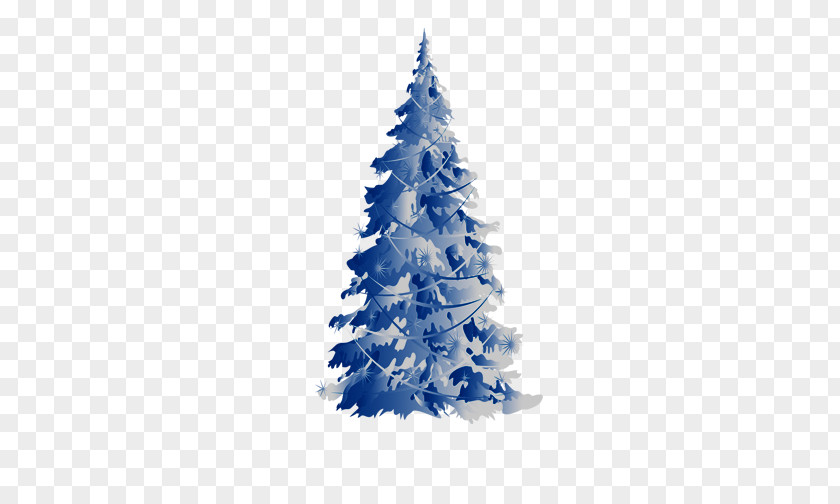 Blue Cartoon Christmas Tree Material Spruce Ornament PNG