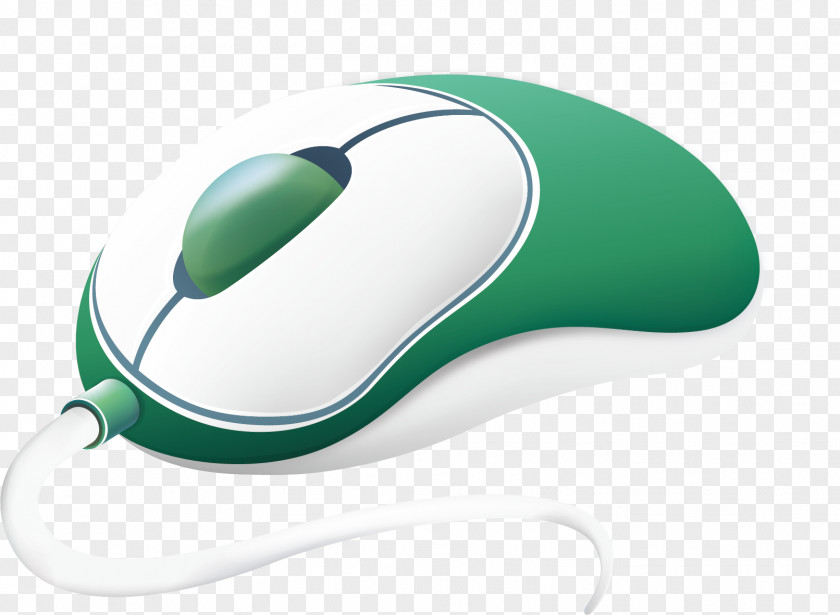 Green With The Mouse Computer White Designer PNG