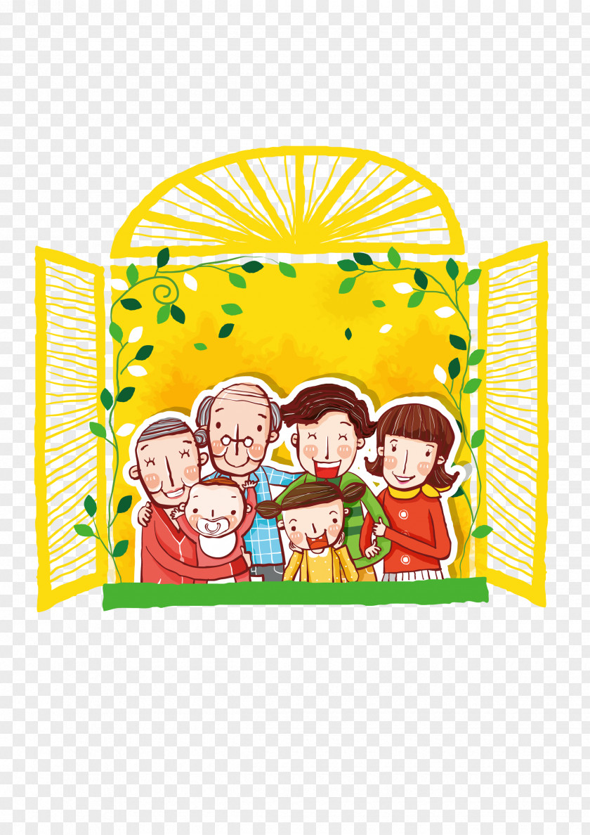 Happy Family Cartoon Happiness Illustration PNG