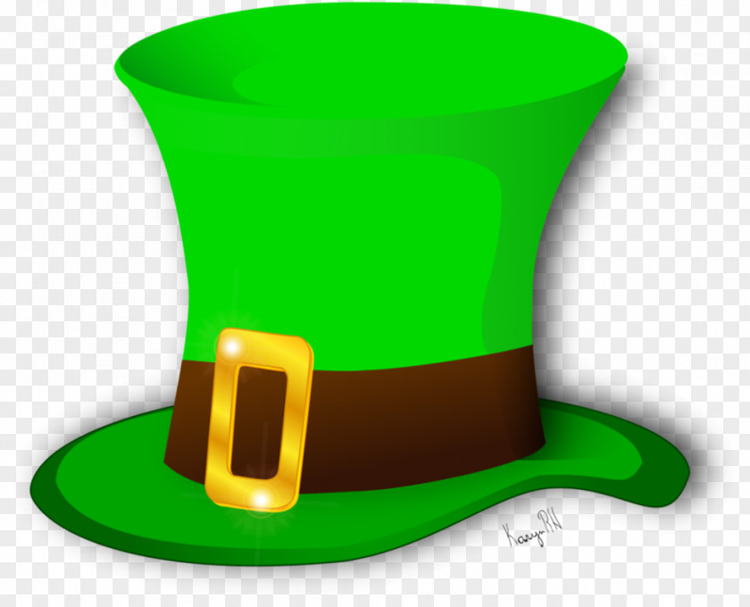 Happy St Patricks Day Top Hat Headgear Cap PNG