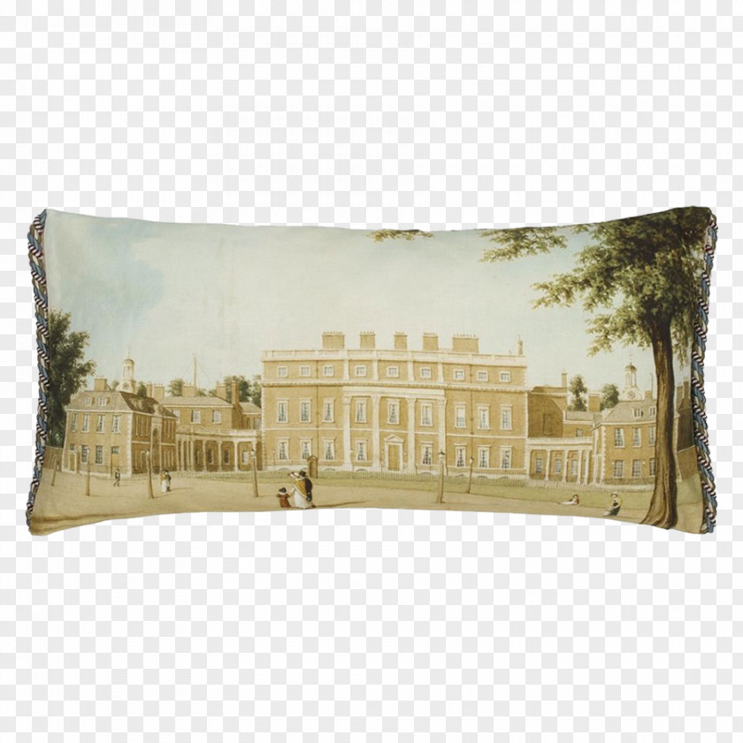Royal House Madrid Throw Pillows Cushion Buckingham Palace Linen PNG