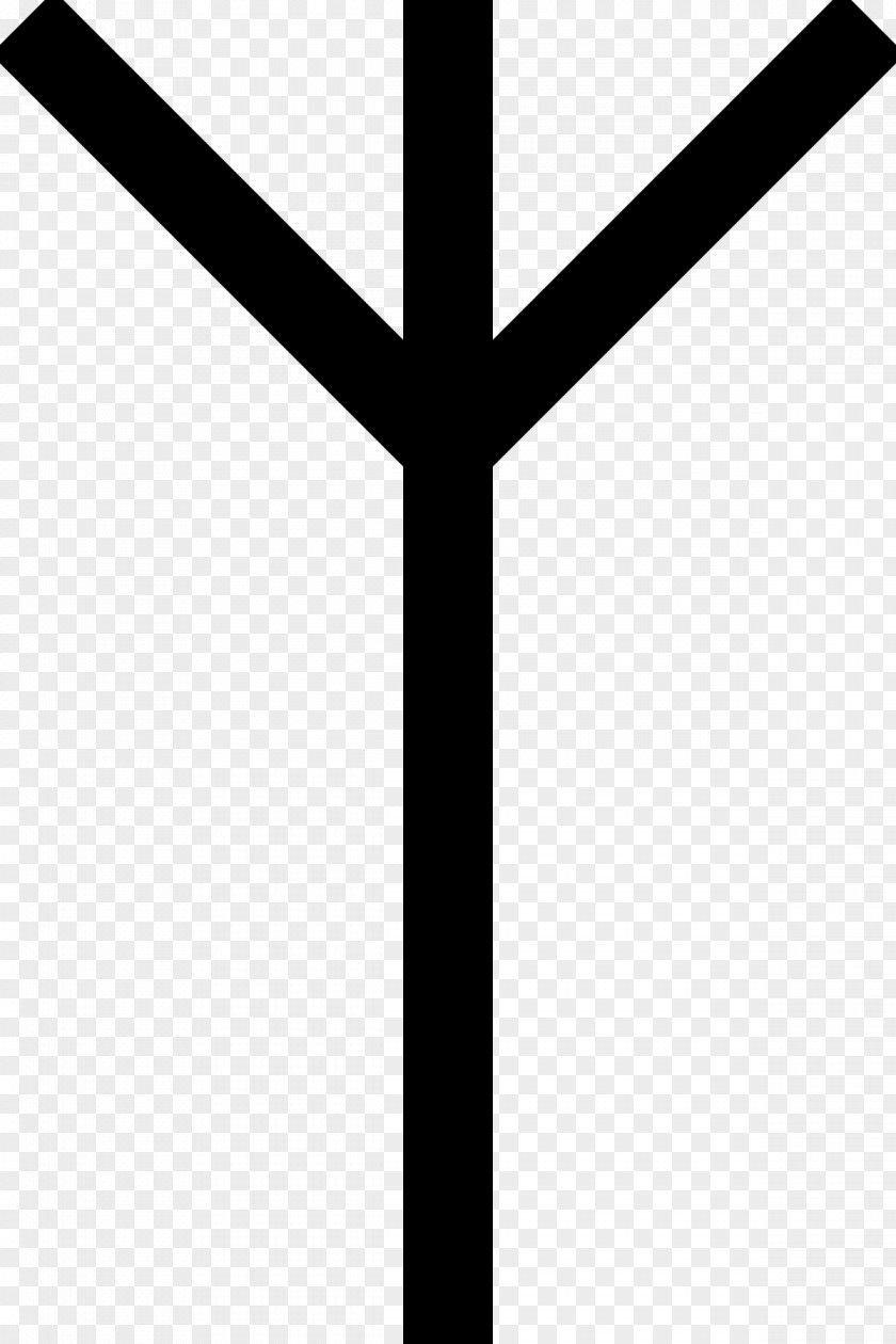 Symbol Algiz Runes Elder Futhark Fehu PNG