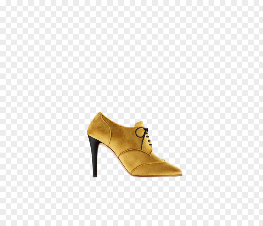 Gold Lace Suede Boot Shoe PNG