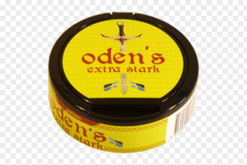 Norway Switzerland Snus Oden's Chewing Tobacco Yellow PNG