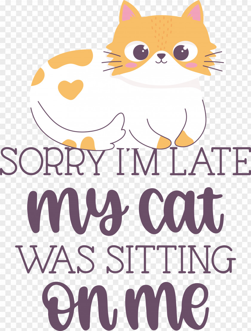 Cat Kitten Whiskers Small Text PNG